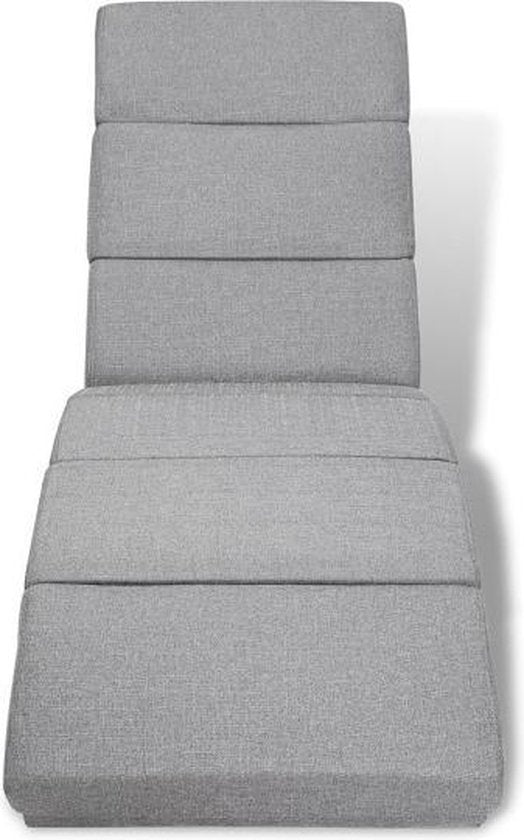 auteuil de Détente London – Tissu Gris Tressé, Charge 180 kg | Casaria