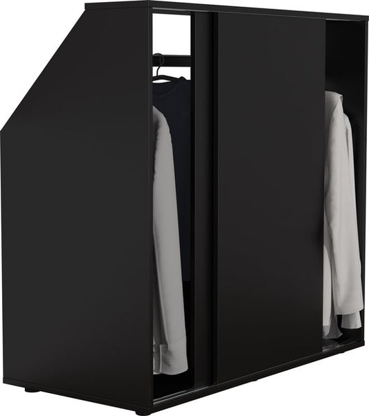 Armoire mur incliné chambre mansardée portes coulissantes - tringle à linge - armoire de rangement adaptée aux murs inclinés
