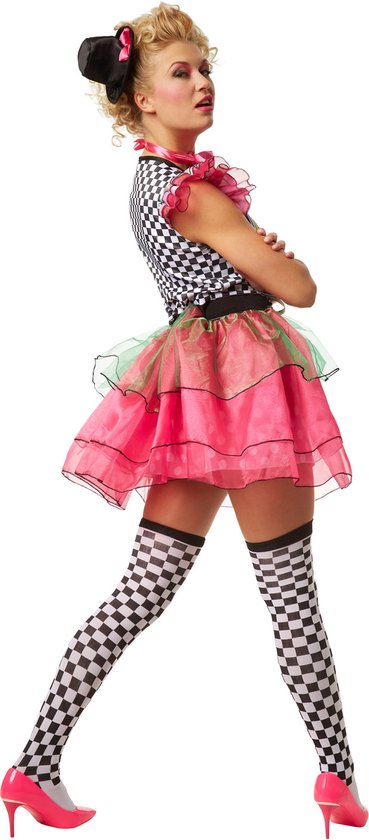 dressforfun - Costume femme clown fluo XL - déguisement costume halloween tenue de soirée carnaval costume carnaval tenue de soirée - 301680