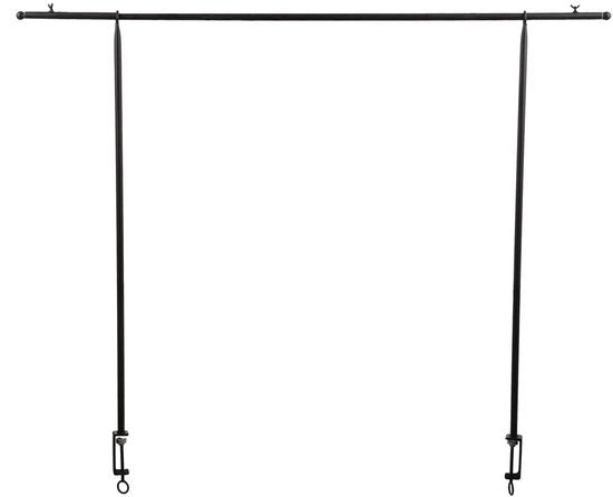 Pince de table Mica Decorations - H 110 x L 223-250 cm - Métal - Noir