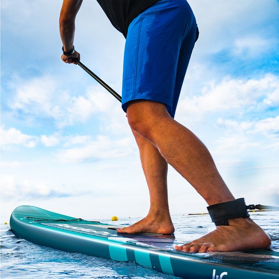 LifeGoods PaddlePro SUP Board Pro - Pro Set - Planche à pagaie gonflable - Max. 150KG - 320x81cm - Deep Aqua