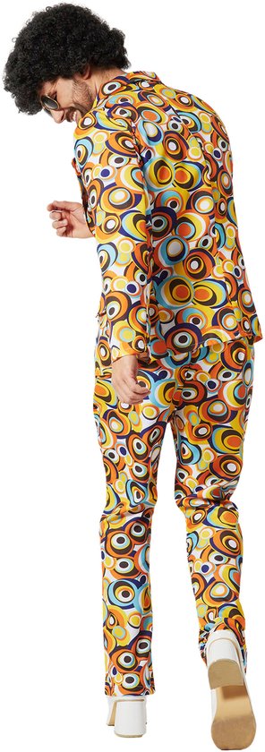 dressforfun - costume homme 70s disco retro circle pattern - XL - Costume carnaval - Halloween - Dress up - Party wear - Party - Party wear