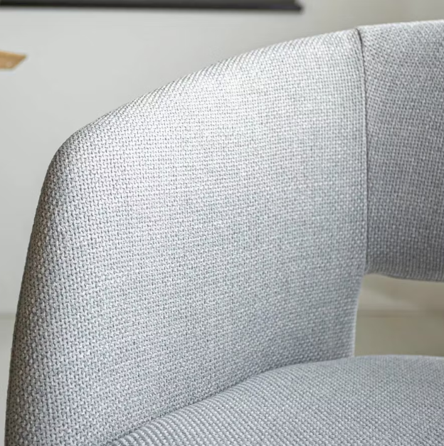 Vince Design Boden Chaise de salle à manger 55x55x78 cm - Gris clair