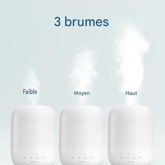 Auronic Humidificateur - 3L - Convient pour la chambre à coucher, la chambre de bébé, le bureau, le salon et plus encore - Humidificateur - Sans BPA - Blanc