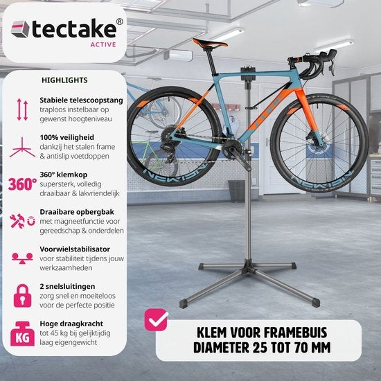 tectake - Support de montage e-bike - max. 45 kg - 400991
