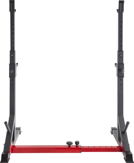 tectake® - squat rack - rack à squat - Apollo - noir / rouge - 404236