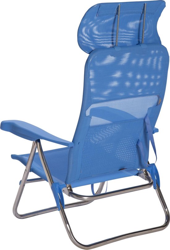 Crespo - Chaise de plage - AL/205 - Compacte - Bleu