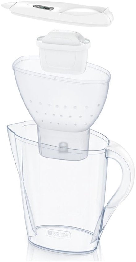 BRITA - Carafe filtrante - Marella XL - 3,5 L - Blanche - avec 1 cartouche filtrante MAXTRA PRO ALL-IN-1