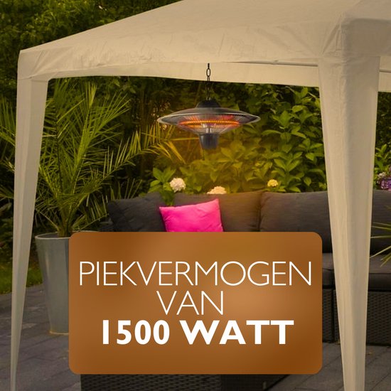 Chauffage pour tente de fête Eurom 1502 - Acier inoxydable - 1500 W