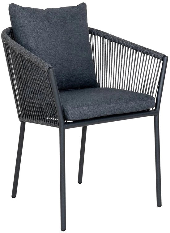 house nordic salerno garden chair - dark grey - set of 4