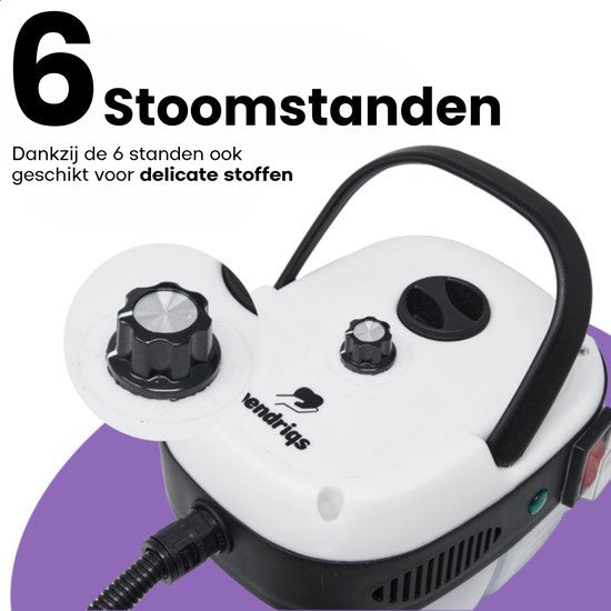 Nettoyeur vapeur Hendriqs® XL 105 °C - Nettoyeur vapeur 1,5 L pour cuisine, salle de bains et barbecue - Nettoyeur vapeur à main - Appareil de nettoyage à vapeur - Nettoyeur vapeur portable - Nettoyeur à vapeur - Machine de nettoyage - Nettoyeur de taches