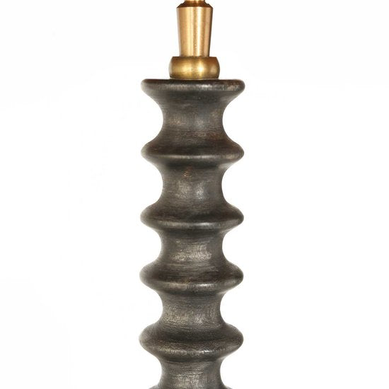 Lampe de table Anne Lighting Bois - noire - bois - 27 cm - douille E27 - 3677ZW