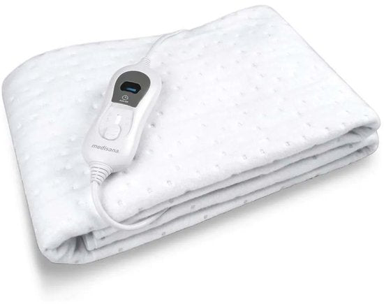 Medisana HU 665 Couverture chauffante électrique - couverture chauffante - 3 niveaux de chaleur - couverture pour une personne - couverture chauffante - 80 x 150 cm - couverture chauffante électrique