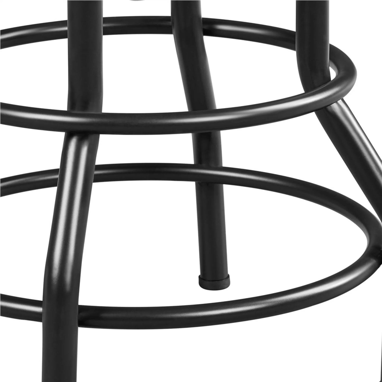 Tabouret de bar Yaheetech Vintage - Noir - Réglable de 54,5 à 71,5 cm - Simili cuir - 136 kg - Avec repose-pieds
