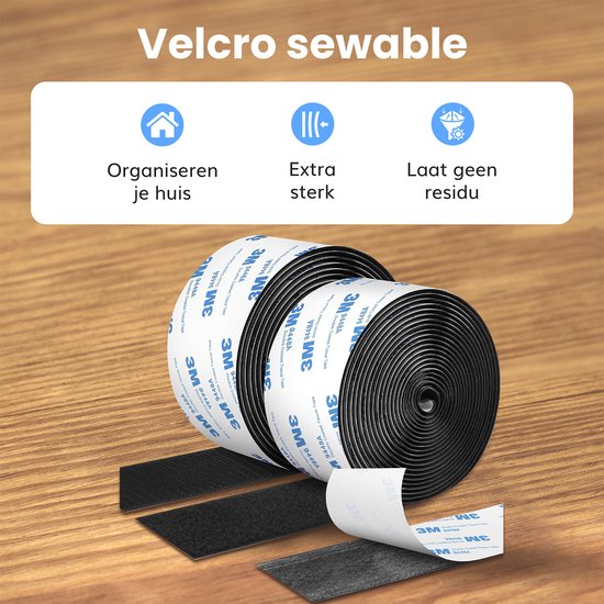 Velcro auto-adhésif Luft - Bande - à coudre - Velcro - Bande Velcro