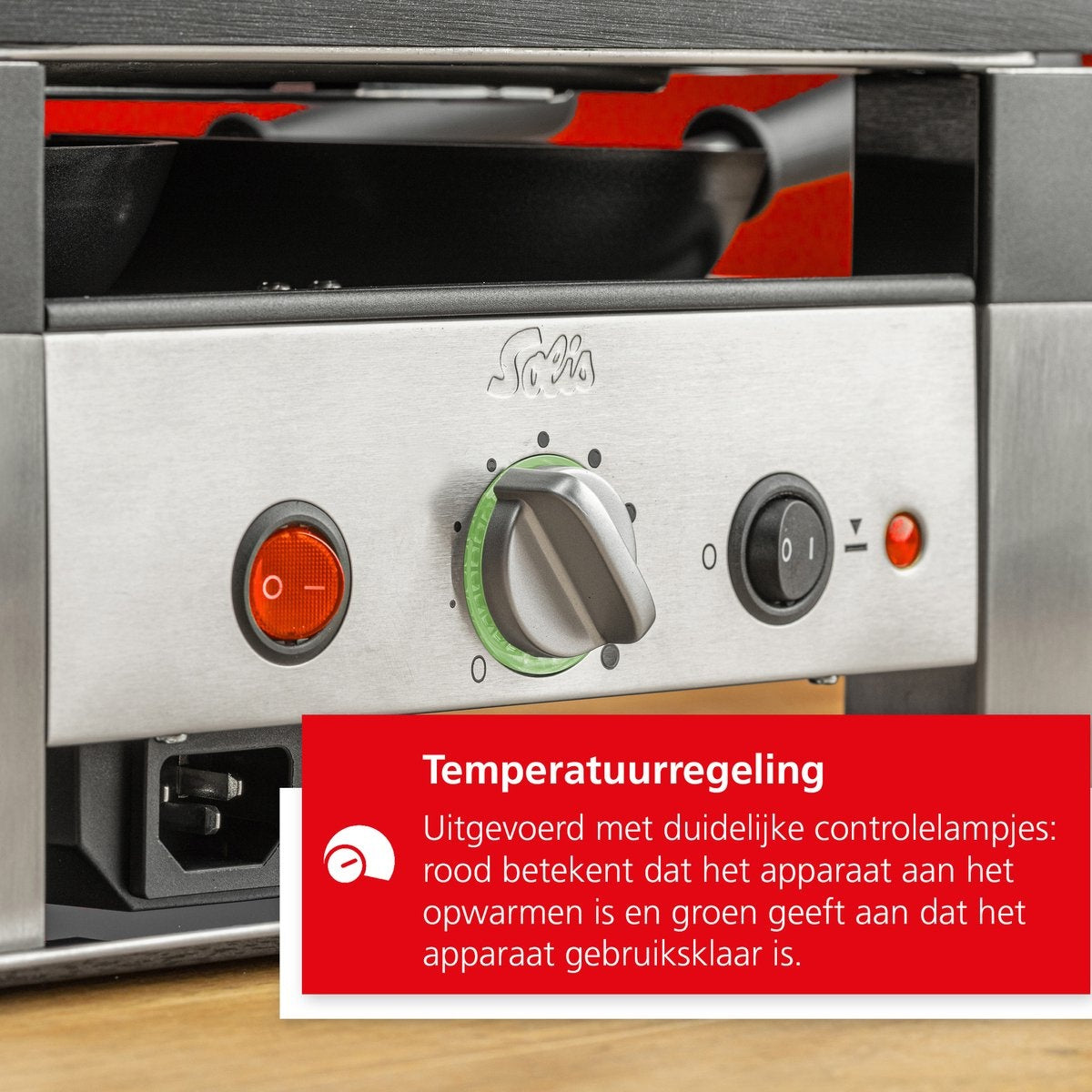 Appareil à raclette et à pierrade - Solis 791 - 5 en 1 pour 4 personnes - Argent/Noir