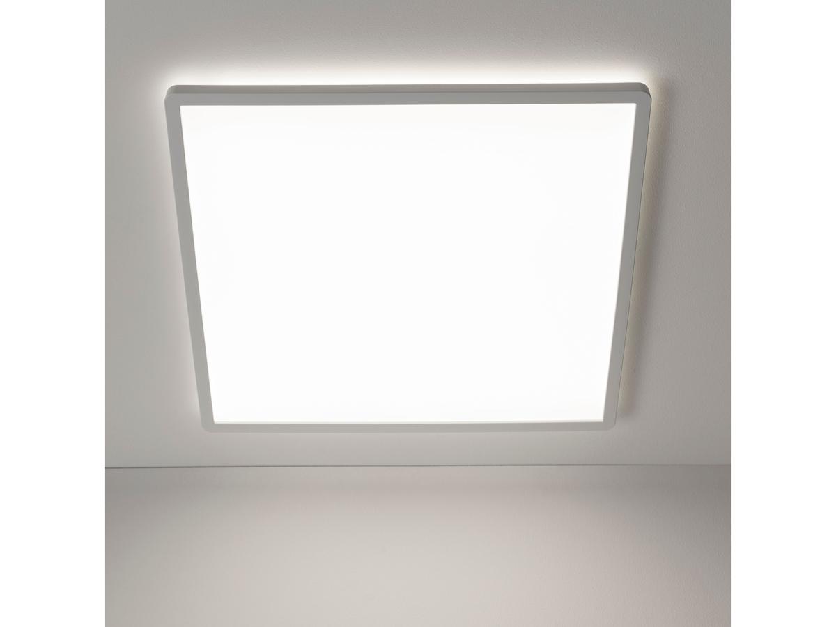 Plafonnier LED Brilliant Tanida - Couleurs RGBW - Modèle carré - 23 W, 3 000 lm, 4 000 K