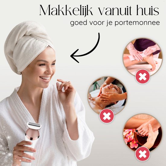 Sansbeauté® 7 in 1 rasoir pour femmes - visage - aisselles - jambes - épilateur - tondeuse pour femmes et dames - tondeuse bikini pour dames - rasoir femme
