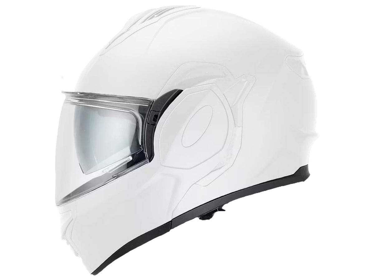 Casque de moto modulable Apex MI200 - Pinlock inclus - taille XL - Blanc perle
