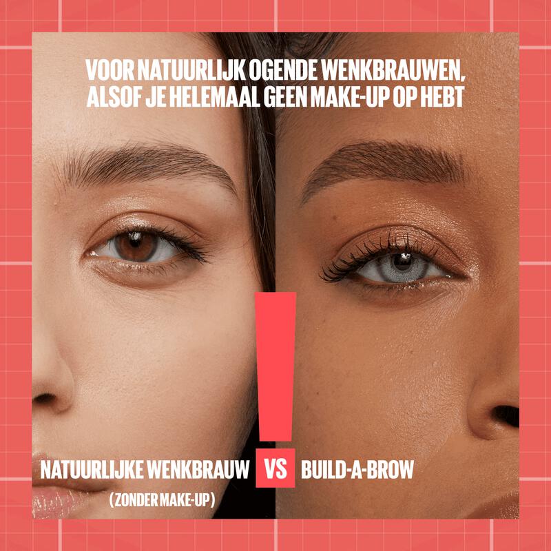 Maybelline Build-a-Brow Stylo à sourcils et gel fixateur 2-en-1 - 250 Blonde - Waterproof - Jusqu'à 24 heures