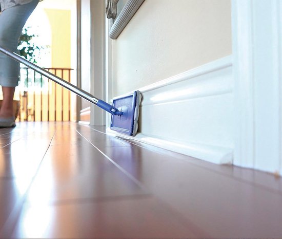 Livington Touchless Mop XXL – balai à franges autonettoyant – aide ménagère 2019 – grande capacité de 7 litres – système de lavage automatique – balai à franges pivotant à 360 degrés – nettoyage des sols – facile à nettoyer