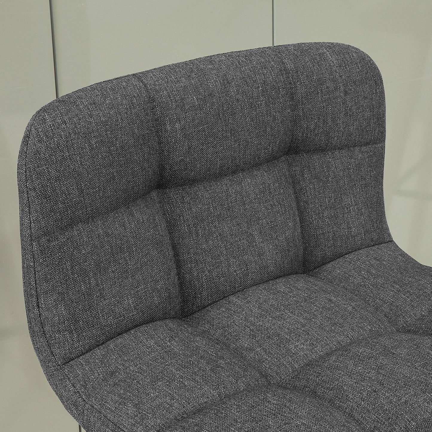 SoBuy set de 2 tabourets de bar - Tabouret à dossier - Gris foncé - 92x44x44 cm - Hauteur d'assise 68 cm