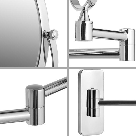 tectake®- Miroir - miroir de maquillage - 7 plis - 402643