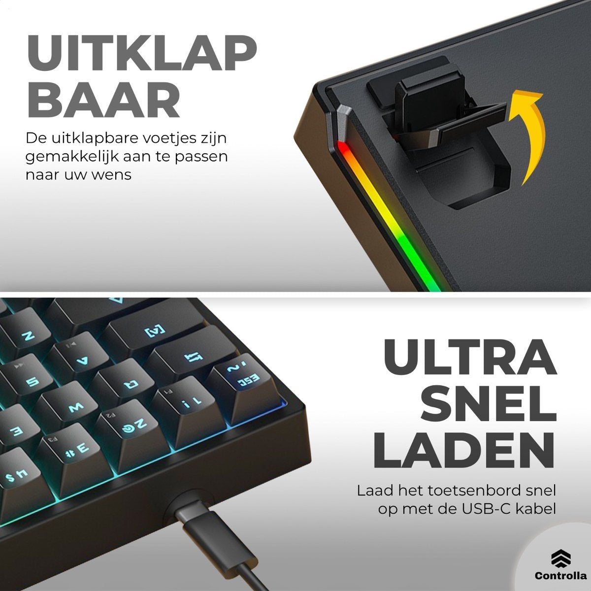 Clavier de jeu 60 pour cent - Clavier de jeu mécanique - Clavier de jeu - QWERTY