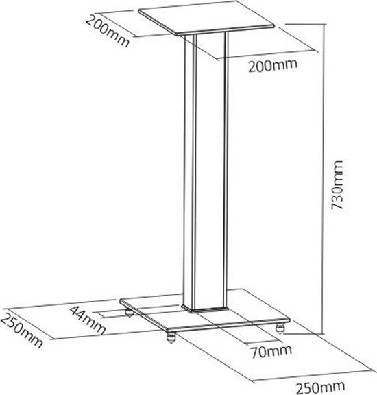 Support de haut-parleur universel - support de haut-parleur - ensemble de 2 pièces