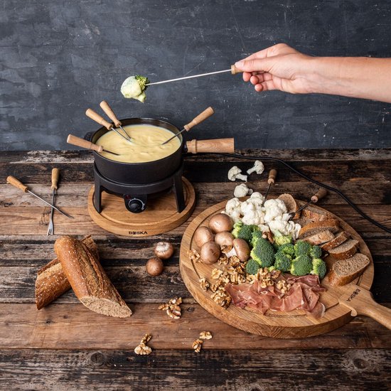 Set à fondue électrique Boska Pro - Pour tout type de fondue - 8 personnes - Fonte élégante - Cordon extra long