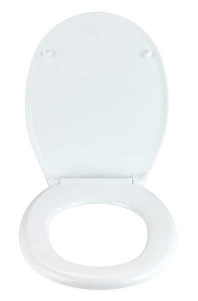 Siège de WC ALLSTAR Tucson blanc - Duroplast - Fermeture en douceur - 37,5 x 45,5 cm