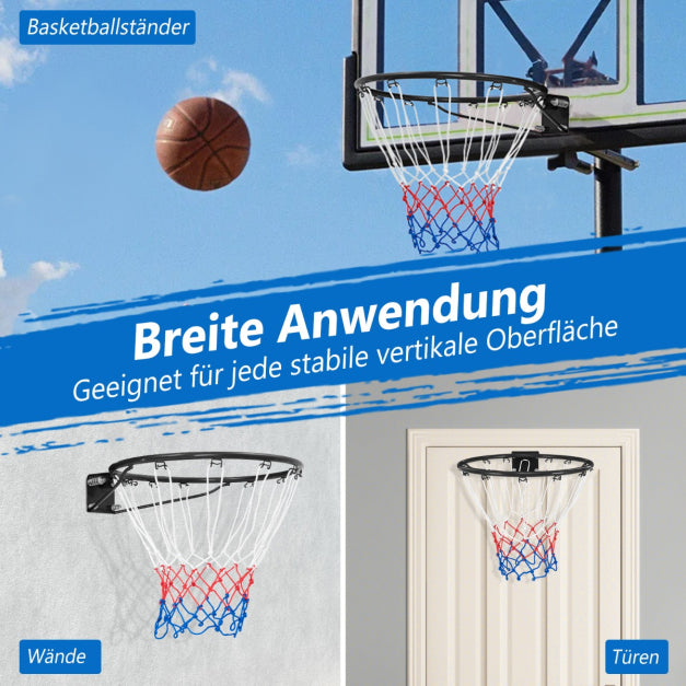 Anneau de basket Coast - Métal et polyester - Ø45cm - 58 x 48 x 10 cm - Noir