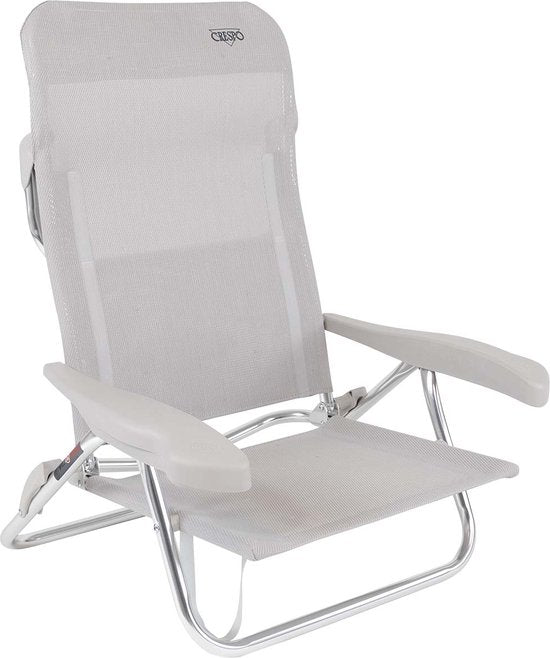 Crespo - Chaise de plage - AL/221 - Gris clair