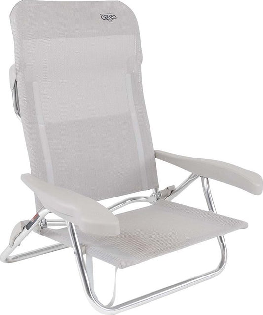 Crespo - Chaise de plage - AL/221 - Gris clair