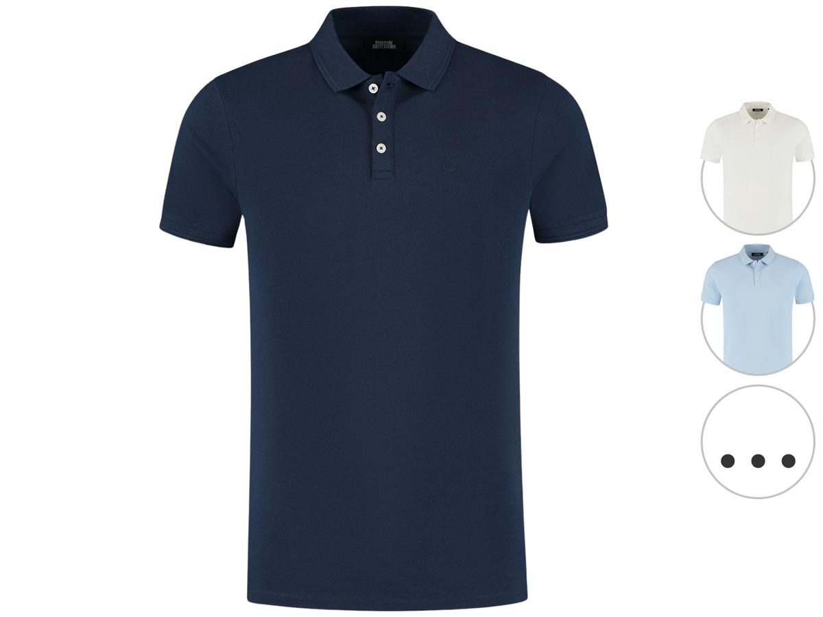 Polo Piqué Boston Brothers - Bleu marine - taille L