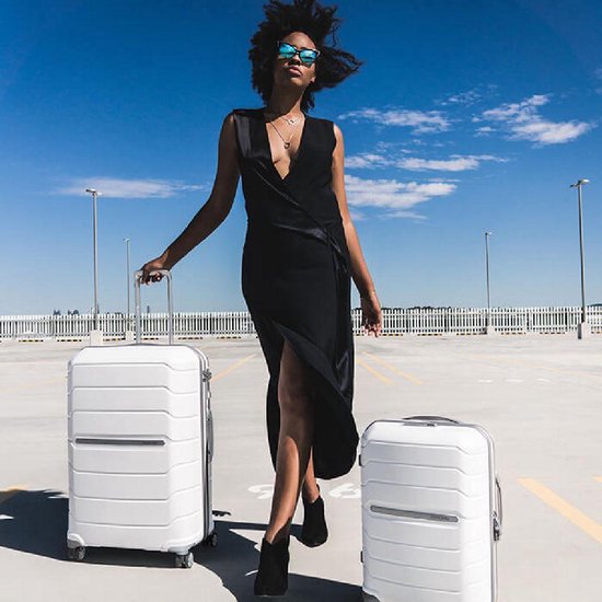 Grande valise - Samsonite Flux - avec extension - Polypropylène - Noir