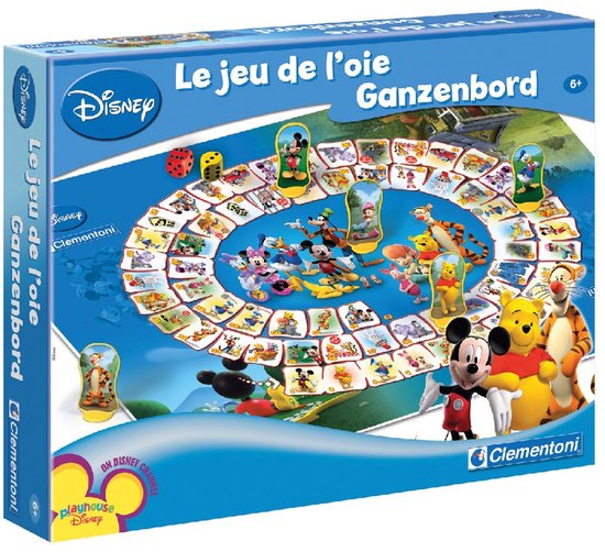 Jeu de société Clementoni - Le jeu de l'oie Disney - Jeu de société pour toute la famille - Enfants à partir de 6 ans