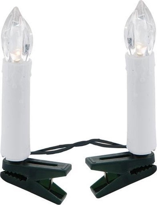 Guirlande de bougies - 50 Led - 12,2 mètres - Crème