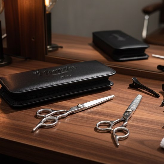 ProTrue Barber Set - 12 Piece Hair Scissors Set - Barber Scissors - Thinning Scissors - Coupe Scissors