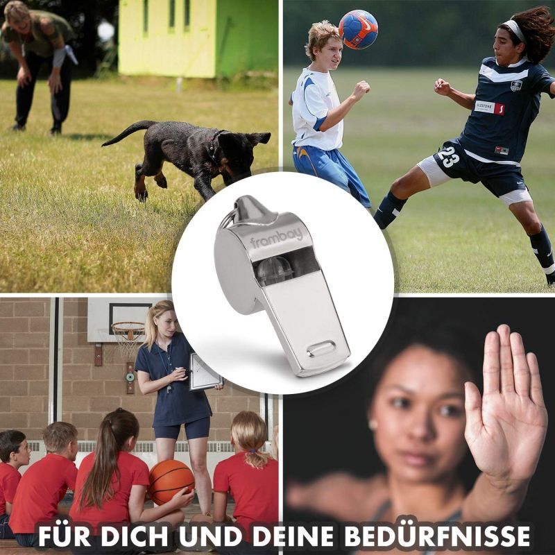 Sifflet - Sifflet avec balle innovante [AirSpin] I Sifflet d'arbitre I Sifflet de signalisation I Sifflet d'urgence I Sifflet pour cours de sport I Sifflet pour enfants