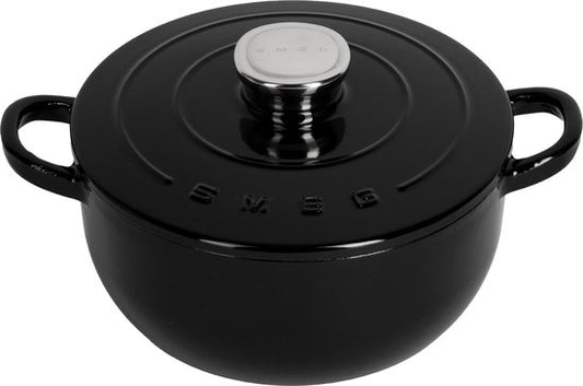 Smeg - Cocotte - 24 cm - 4,2 L - Noir