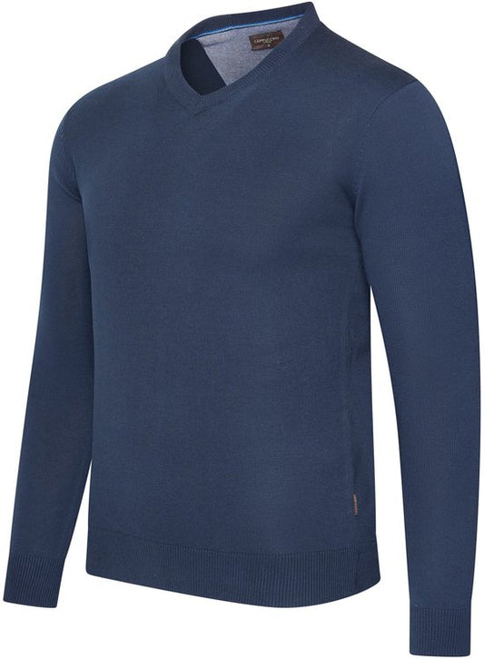 Cappuccino Italia - Pull Salerno Pullover pour homme - Bleu - Taille XXL