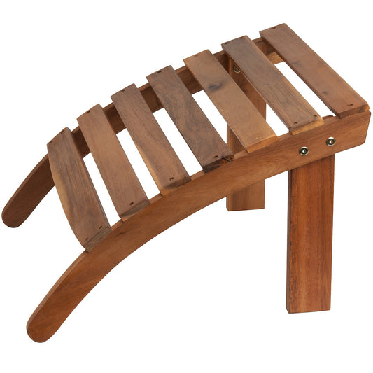 Repose-pieds Casaria Adirondack - Bois d'acacia - 160kg Chargeable Marron
