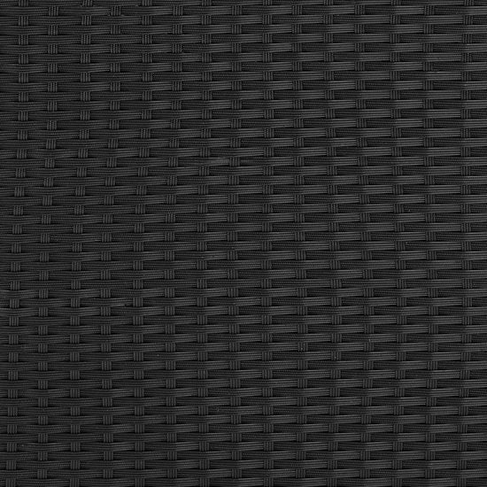 tectake® fauteuil confortable en osier avec accoudoirs, mobilier de jardin pour balcon, jardin, salon, 70 x 69 x 65 cm, déperlant et lavable, coussins d'assise et de dossier inclus - noir - poly-rattan