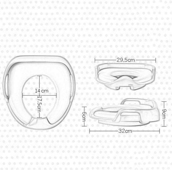 Siège de toilettes universel pour enfants - Siège de toilettes pour enfants - Réducteur de WC - Siège de toilettes portable avec poignées - Antidérapant - Blanc