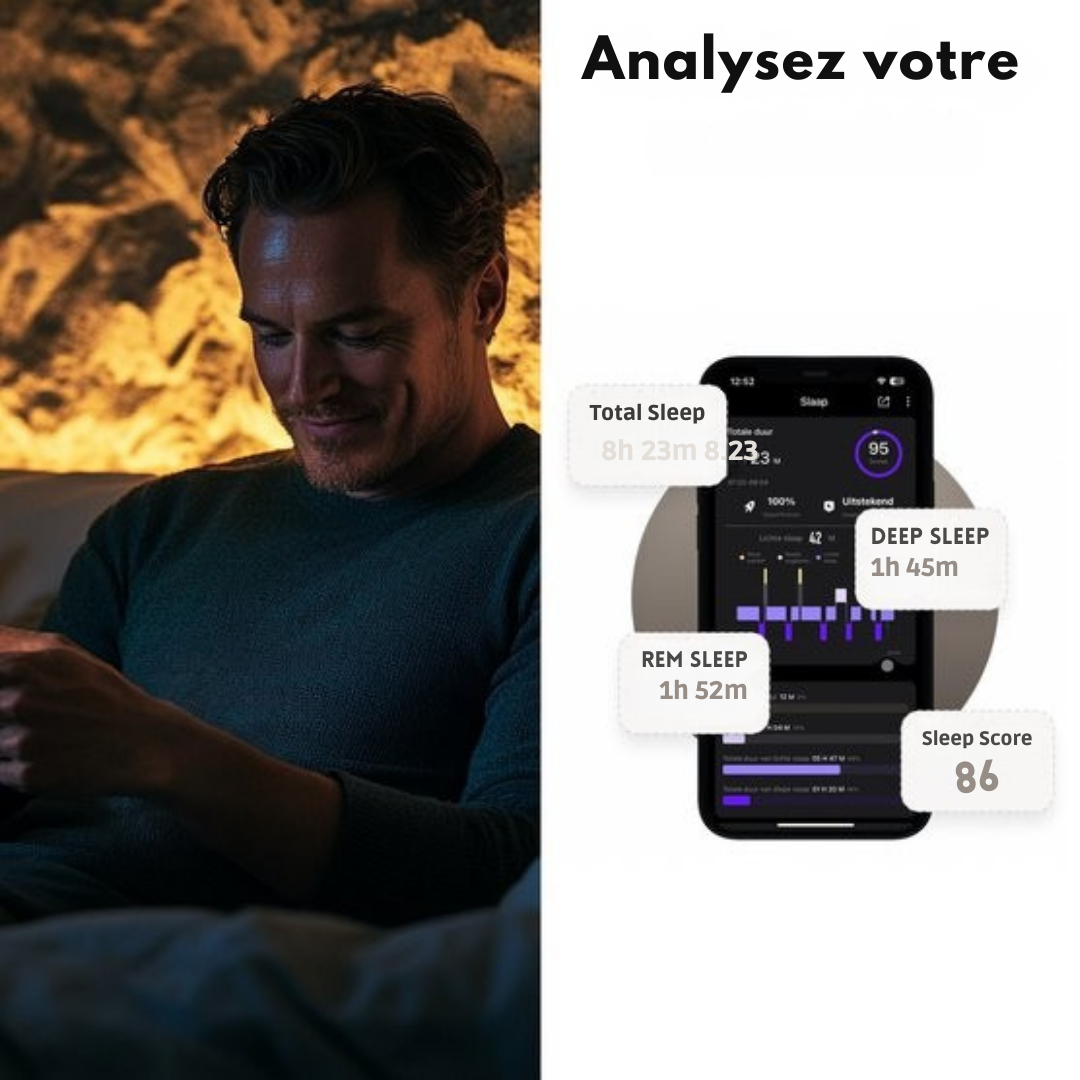 Bague connectée Focus - Suivi de santé - Sport et activités quotidiennes - Taille 7 - Or