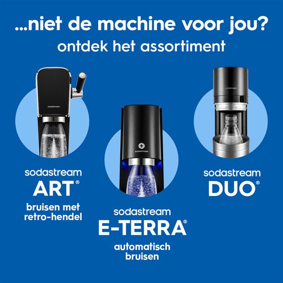Machine à eau gazeuse Sodastream Enso en acier inoxydable