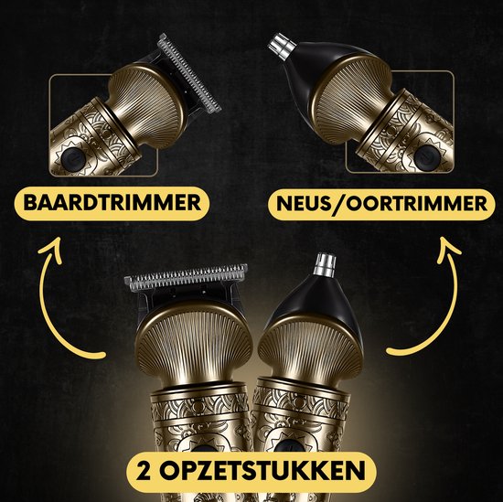 Tondeuse à barbe homme 2-en-1 - Tondeuse pour barbe et corps - 2 accessoires inclus - Sansbeauté® - Tondeuse corps homme - Tondeuse corps homme - Tondeuse cheveux - Tondeuse - 0.5-15MM - Nez et oreilles - Tondeuse - Machine à barbe