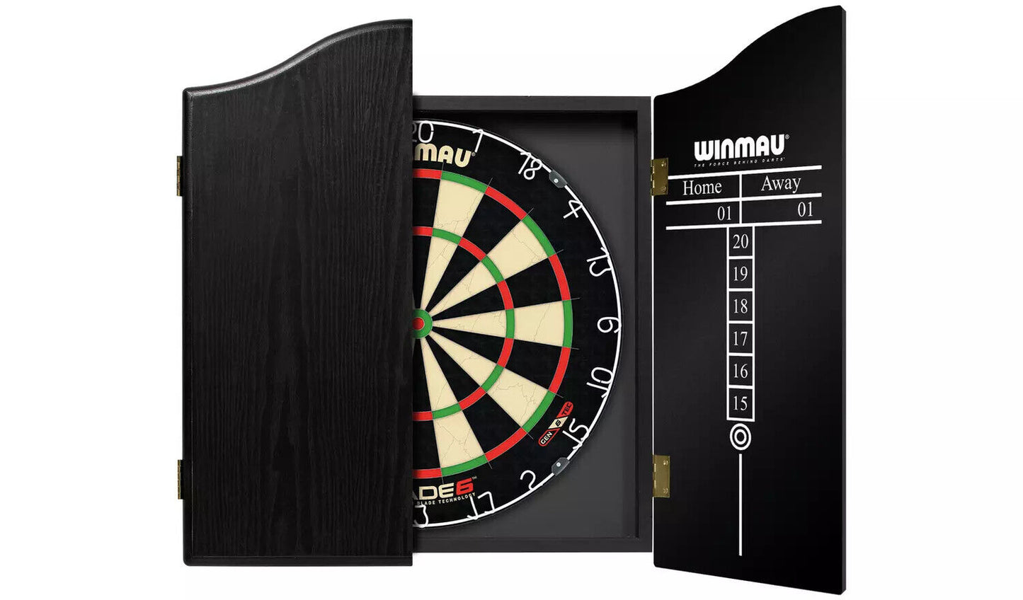 Winmau Blade 6 fléchettes avec étui de rangement - Noir - 60×54×8 cm