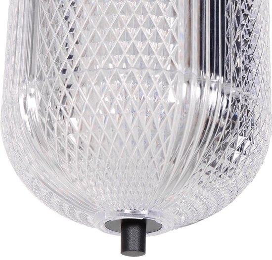 Suspension Geripu Ø 15 cm, couleur ambre - hauteur réglable - plastique et métal - Mexlite